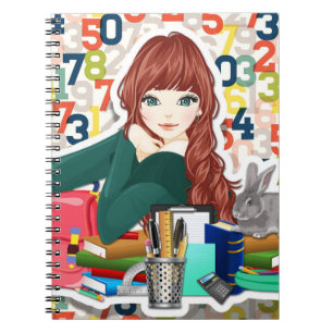 Perfect voor New School Jaar Meisjes Wiskunde Notitieboek