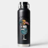 Perfect voor stranddagen en outdoor-avontuur waterfles (Voorkant)