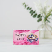 Perfect voor Sweet Bites en mooie traktaties Chef Visitekaartje (Staand voorkant)