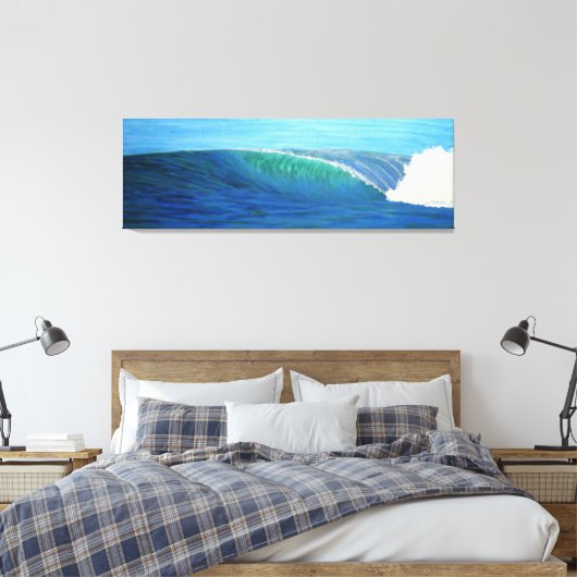 Perfect Wave Canvas Afdruk (Insitu (Slaapkamer))