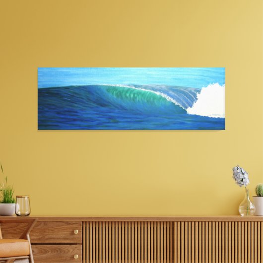 Perfect Wave Canvas Afdruk (Insitu (Woonkamer))