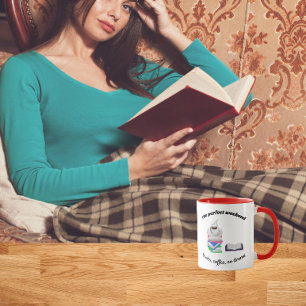 Perfect weekend-Boeken, koffie geen drama Mok