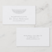 Perfect White Smile Eenvoudige Witte Tandheelkunde Visitekaartje (Voorkant / Achterkant)