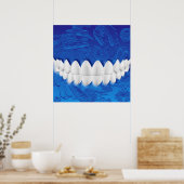 Perfect White Teeth Dentist Orthodontist Poster (Keuken)