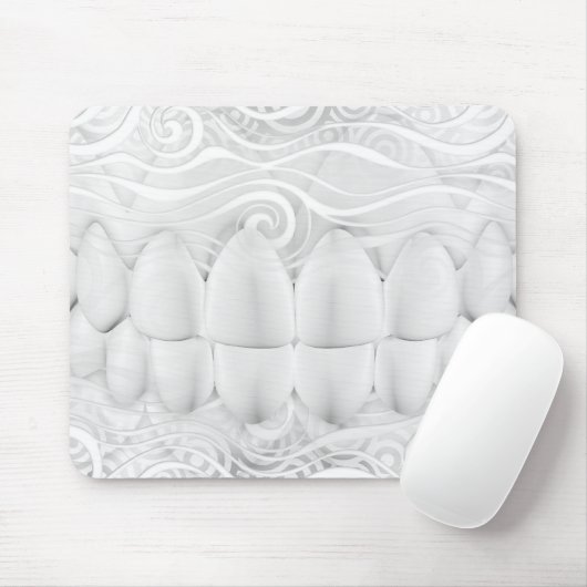 Perfect White Teeth Smile Dentist Mousepad Muismat (Met muis)