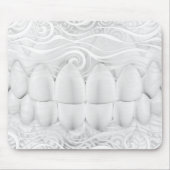 Perfect White Teeth Smile Dentist Mousepad Muismat (Voorkant)