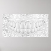 Perfect White Teeth Smile Dentist Poster (Voorkant)