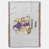 Perfect Wicked - Zwarte Heks Kat Deken (Voorkant Verticaal)