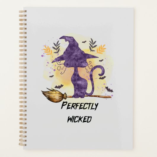 Perfect Wicked - Zwarte Heks Kat Planner (Voorkant)