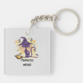 Perfect Wicked - Zwarte Heks Kat Sleutelhanger (Achterkant)