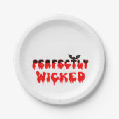 Perfect Wied Halloween Papieren Bordje (Voorkant)