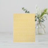 Perfect wit en geel Polka Dot Wallpaper Folie Feestdagen Briefkaart (Staand Voorkant)