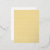 Perfect wit en geel Polka Dot Wallpaper Folie Feestdagen Briefkaart (Voorkant / Achterkant)