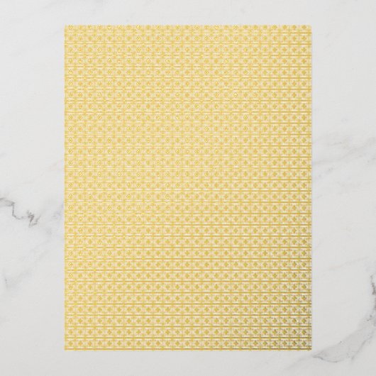 Perfect wit en geel Polka Dot Wallpaper Folie Feestdagen Briefkaart (Voorkant)