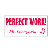 "PERFECT WORK!" Rubberstempel sorteren Zelfinktende Stempel (Design)