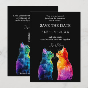 Perfect Yours: een Rainbow Love Story RSVP-kaart Save The Date