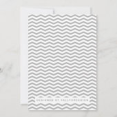 Perfect Zig Zag Wedding Invitation Kaart (Achterkant)