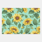 Perfect  zonnebloem inpakpapier vellen (Voorkant 3)