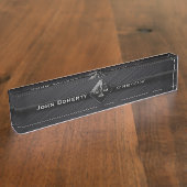 Perfect zwart | RECHTSAANTEKENING Naambordje (Zijkant)