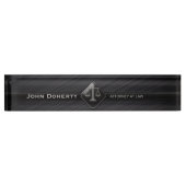 Perfect zwart | RECHTSAANTEKENING Naambordje (Voorkant)