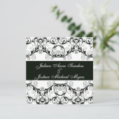 Perfect zwarte en witte uitvindingen kaart (Staand voorkant)