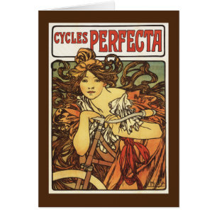 Perfecta Bicycles met damesreclame Poste
