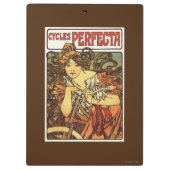 Perfecta Bicycles met damesreclame Poste Klembord (Achterkant)