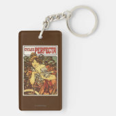 Perfecta Bicycles met damesreclame Poste Sleutelhanger (achterkant)