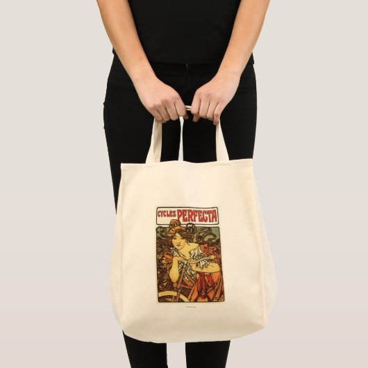 Perfecta Bicycles met damesreclame Poste Tote Bag (Voorkant (product))