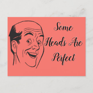 Perfecte 50e Verjaardag Retro Kaal Man Kop Koraal Briefkaart