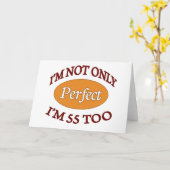 Perfecte 55 Éénjarigen Kaart (Gele Bloem)