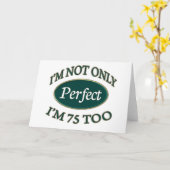 Perfecte 75 Éénjarigen Kaart (Gele Bloem)