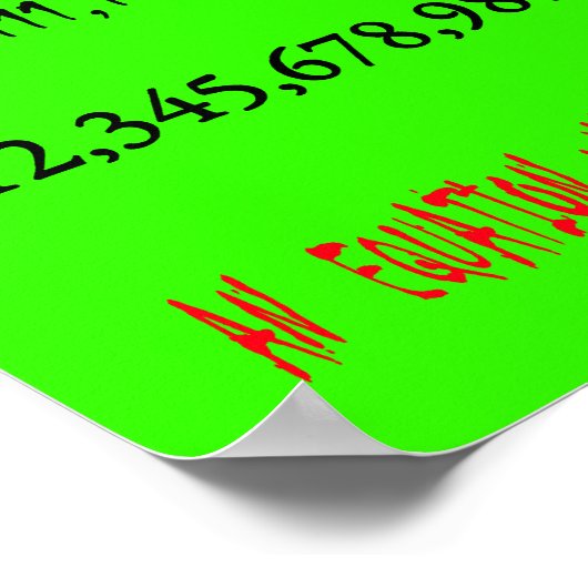 Perfecte aantallen poster (Hoek)