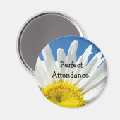 Perfecte Aanwezigheid! magneet Witte Madeliefjes B (Voorkant / Achterkant)