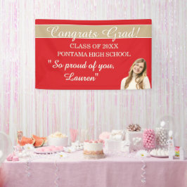 Perfecte afstudeercongratulatiebanner spandoek