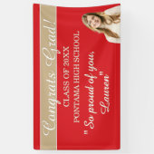 Perfecte afstudeercongratulatiebanner spandoek (Verticaal)