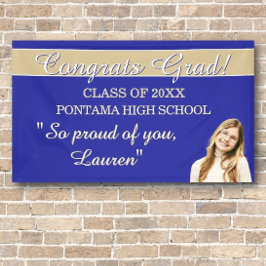 Perfecte afstudeercongratulatiebanner spandoek