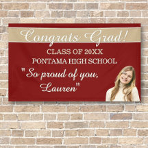 Perfecte afstudeercongratulatiebanner