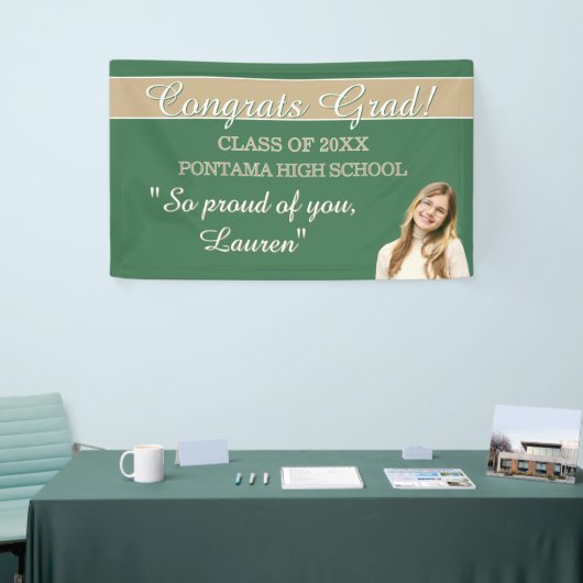 Perfecte afstudeercongratulatiebanner spandoek (Beurs)