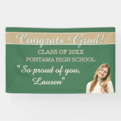 Perfecte afstudeercongratulatiebanner spandoek (Horizontaal)