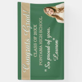 Perfecte afstudeercongratulatiebanner spandoek (Verticaal)