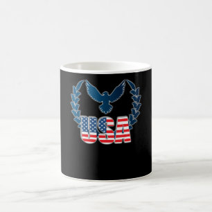 Perfecte Amerikaanse Vlag Adelaar Kunst - USA vlag Koffiemok