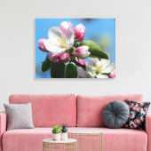 Perfecte Apple Blossom Wrapped Canvas (glans) Afdruk (Insitu (Woonkamer))