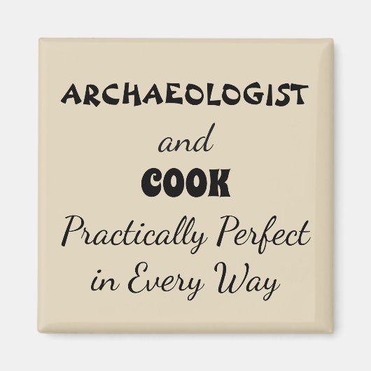 Perfecte archeologie en kok magneet (Voorkant)