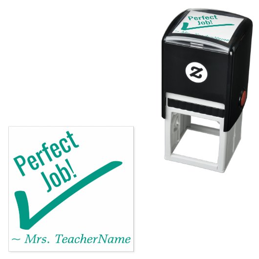 "Perfecte baan!" Feedback Rubberstempel Zelfinktende Stempel (In situ)