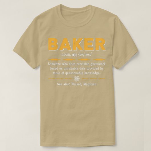 Perfecte Baker Definition Funny Baking Gezegde Gif T-shirt (Design voorkant)