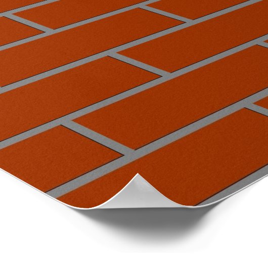 perfecte baksteen poster (Hoek)