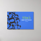 PERFECTE BALANS Bar Bat Mitzvah Inloggen Board Canvas Afdruk (Voorkant)
