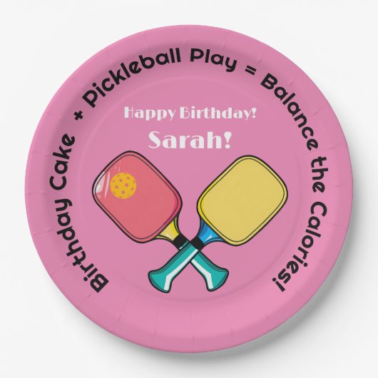 😍 Perfecte balans - pickleball Papieren Bordje (Voorkant)