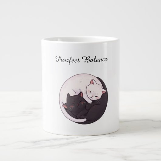 Perfecte Balans Yin Yang Katten Mopshond Mok (Voorkant)